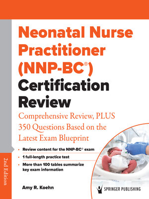 cover image of Neonatal Nurse Practitioner (NNP-BC&#174;) Certification Review
